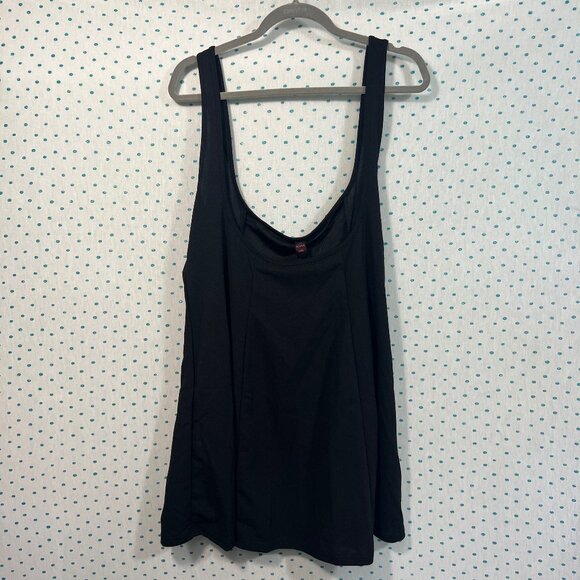 NWT ROMWE PUNK Plus Size Black Rock Solid Overall Dress Without Shirt - Picture 2 of 6